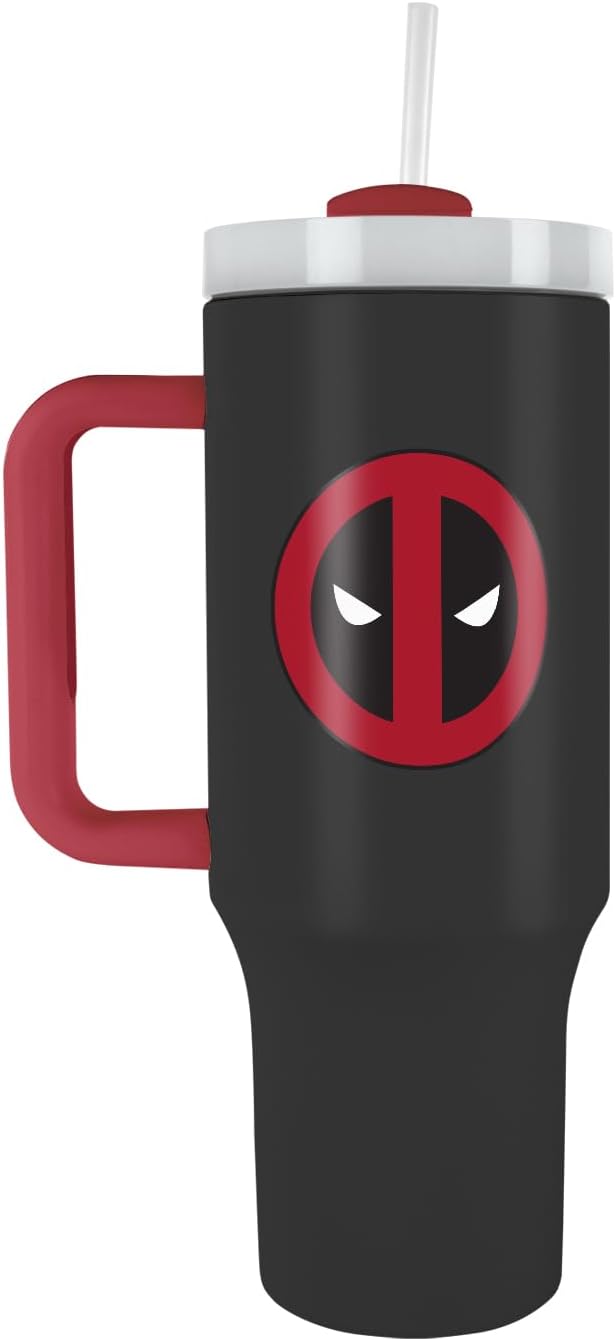 PYRAMID PYRAMID MDB2401799 DEADPOOL (SYMBOL) 40oz/1200ML TUMBLER Collectible, Multicolor, One Size