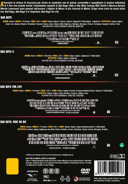 Cofanetto Bad Boys - Box Set 1-4 - 4K (Bd 4K + Bd Hd