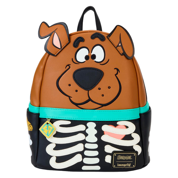Loungefly Scooby Doo Skeleton Glow Mini Rucksack, Mehrfarbig/Meereswellen (Ocean Tides