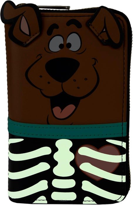 Loungefly Scooby Doo Skeleton Scooby Cosplay Zip Around Wallet