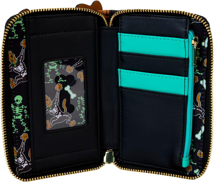 Loungefly Scooby Doo Skeleton Scooby Cosplay Zip Around Wallet