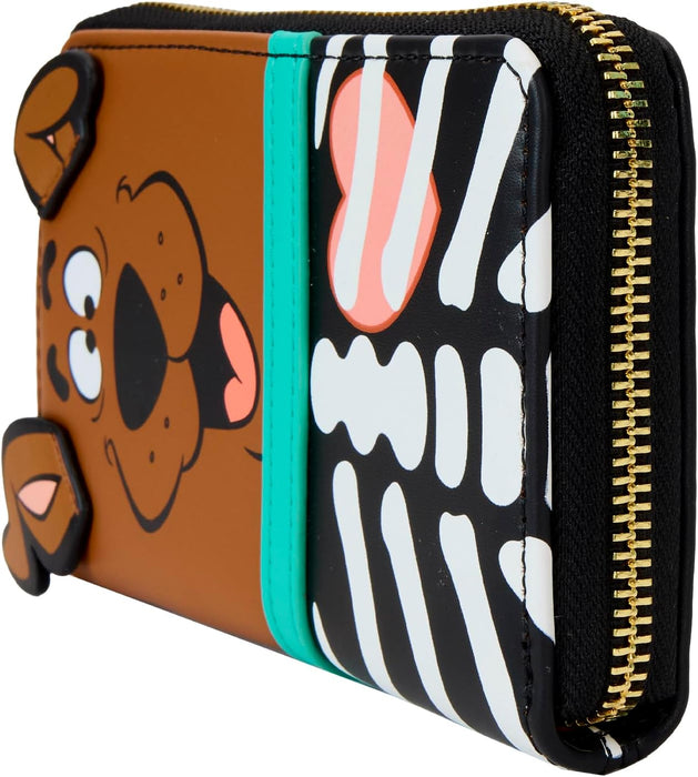 Loungefly Scooby Doo Skeleton Scooby Cosplay Zip Around Wallet
