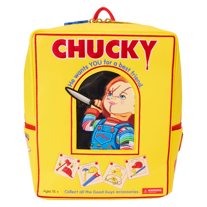 Loungefly Chucky Good Guys Box Mini Backpack, Multi