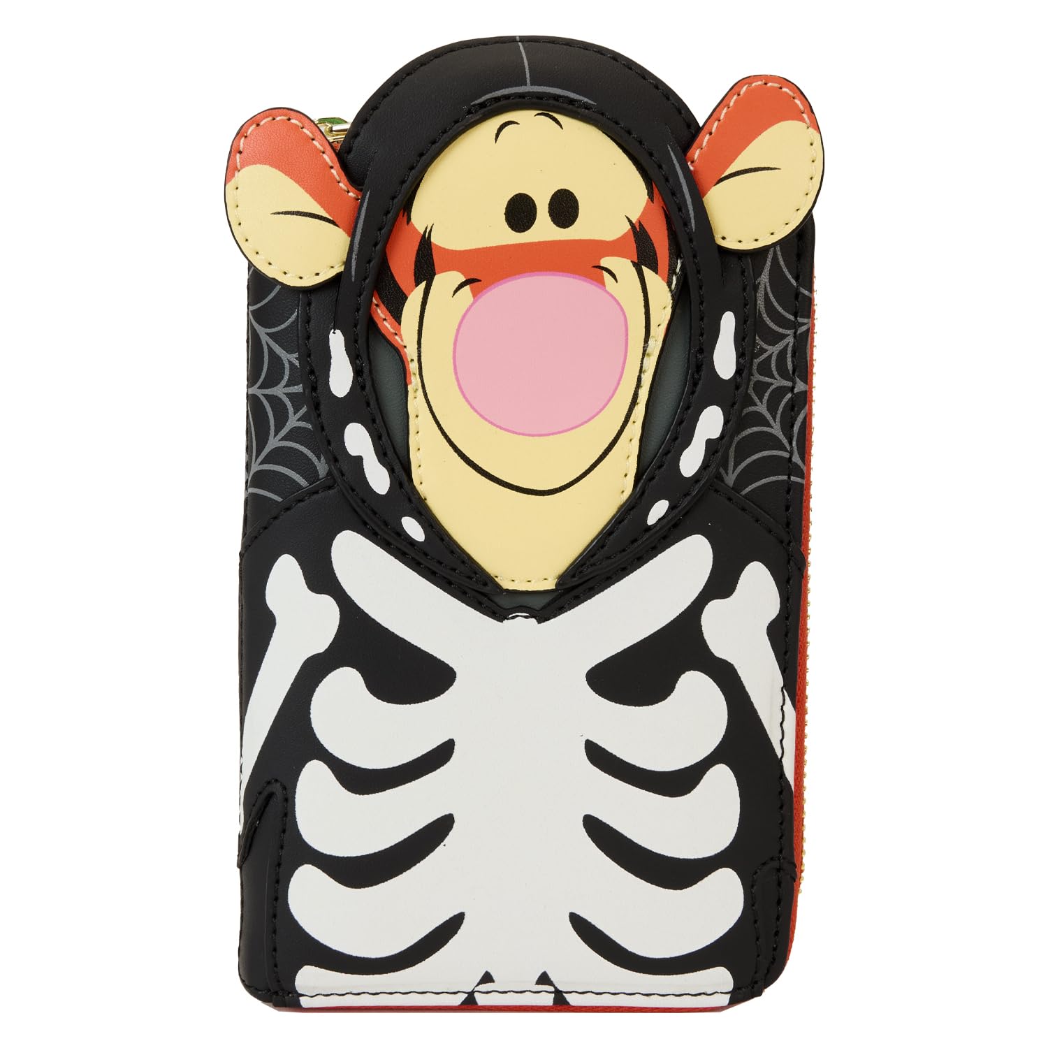 Loungefly Disney Winnie the Pooh Skeleton Tigger Glow Zip Around Wallet, Multicolor, Zip Around Wallet