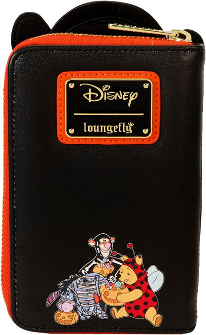 Loungefly Disney Winnie the Pooh Skeleton Tigger Glow Zip Around Wallet, Multicolor, Zip Around Wallet