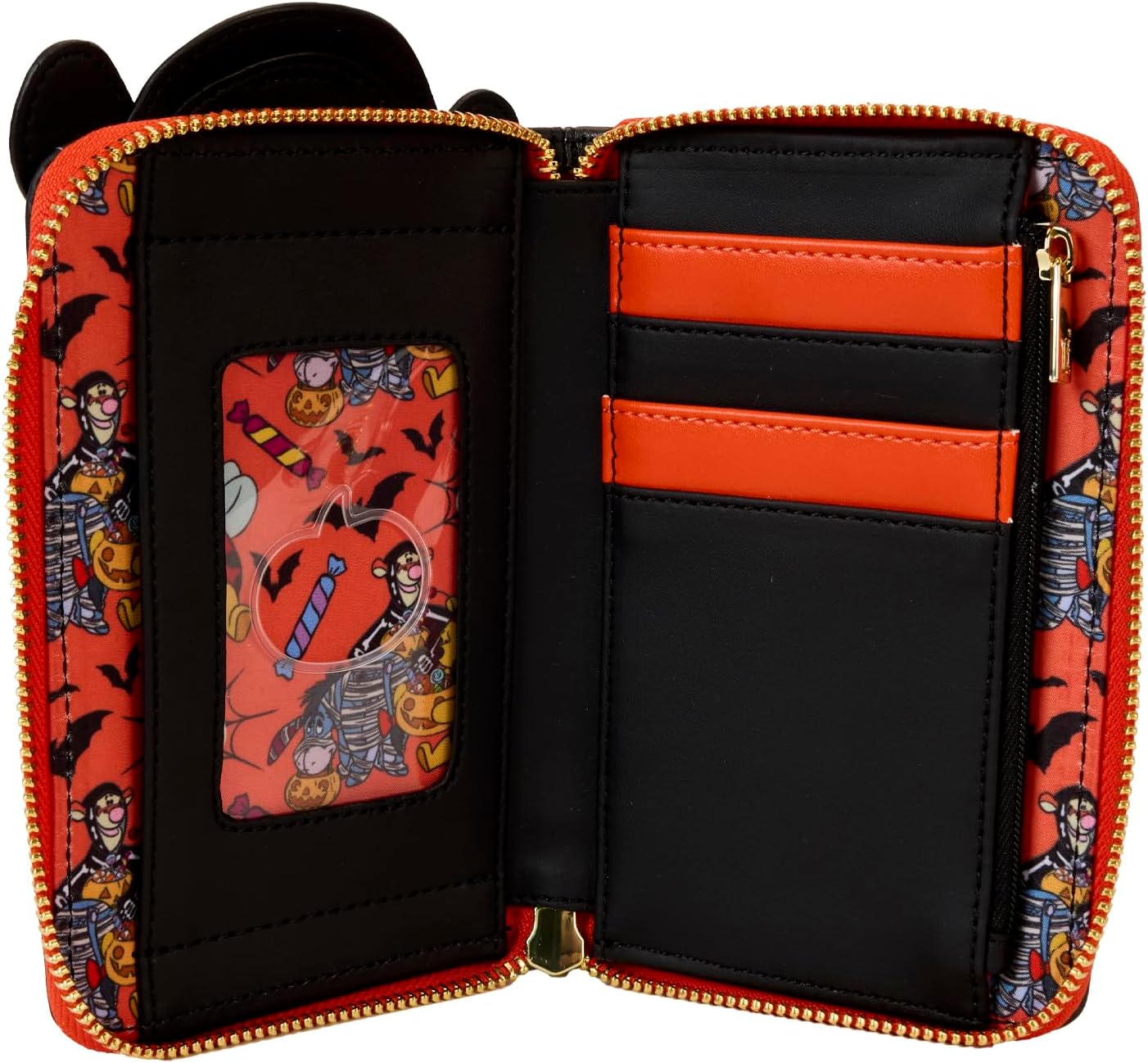 Loungefly Disney Winnie the Pooh Skeleton Tigger Glow Zip Around Wallet, Multicolor, Zip Around Wallet