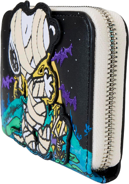 Loungefly Peanuts Snoopy Mummy Zip Around Wallet
