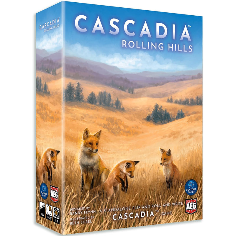 Alderac Entertainment Group | Cascadia Rolling Hills | Board Game | Ages 10+ | 1-4 Players | 20+ Minutes Playing Time