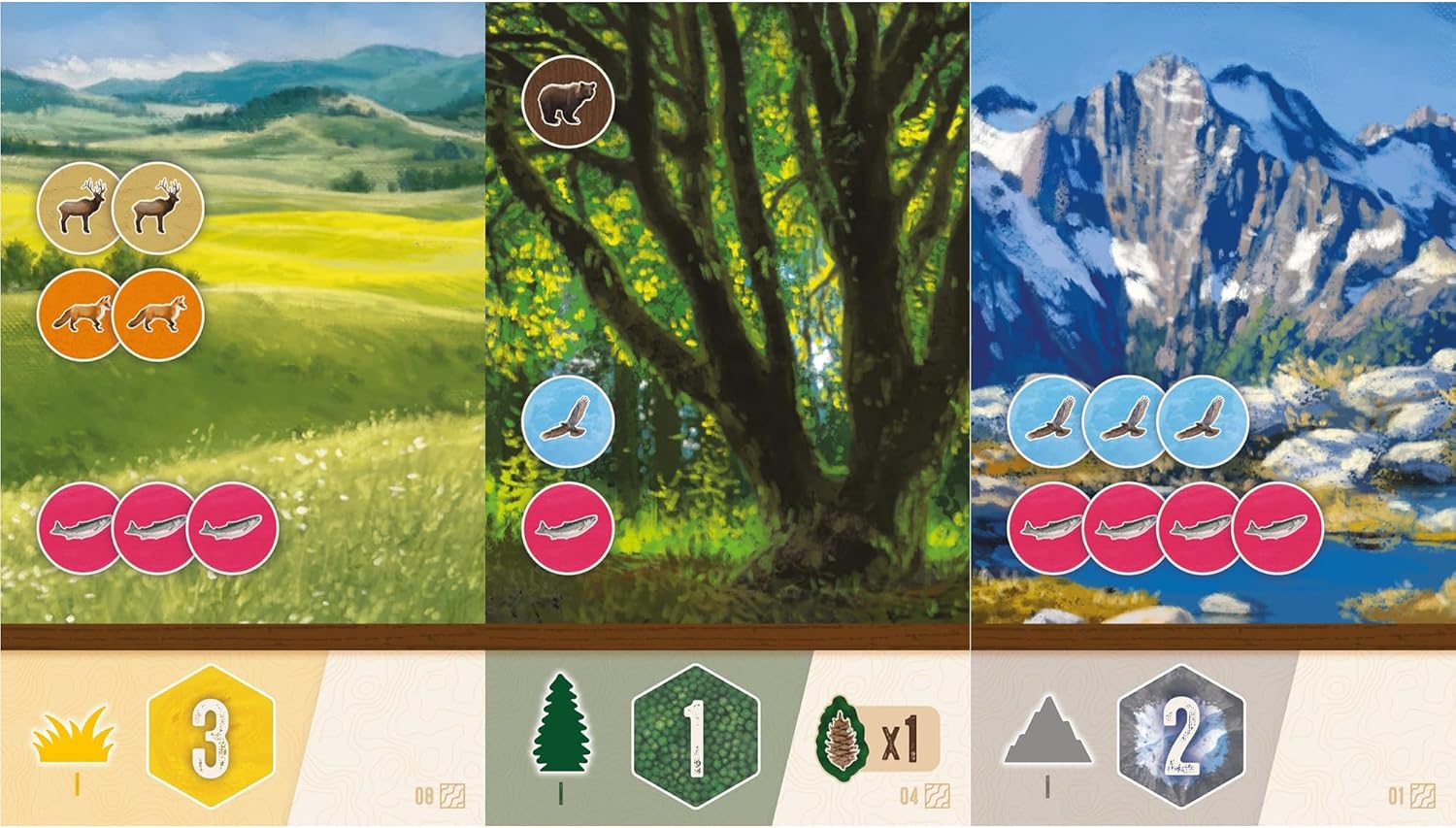 Alderac Entertainment Group | Cascadia Rolling Rivers | Board Game | Ages 10+ | 1-4 Players | 20+ Minutes Playing Time