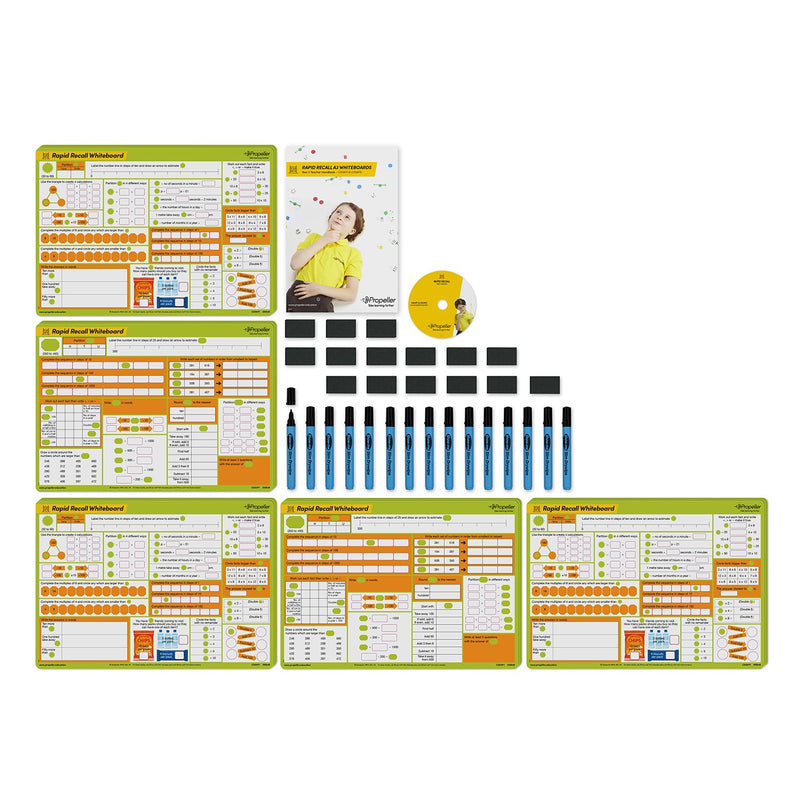 Propeller Education Year 4 Rapid Recall Whiteboards 15 Pack