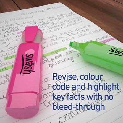 Swash Premium Highlighter Pens 48 Pieces, Assorted Colour