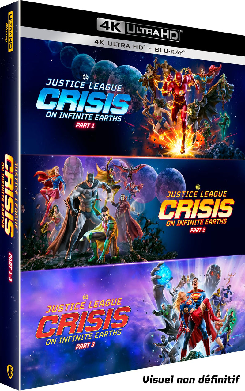Justice league : crisis on infinite earths - parties 1 à 3 4k ultra hd