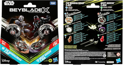 Beyblade X and Star Wars Collab The Mandalorian 3-60F vs. Moff Gideon 3-80N Multipack Set