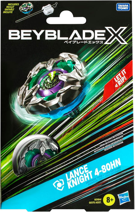 Beyblade X Lance Knight 4-80HN Starter Pack Top and Launcher