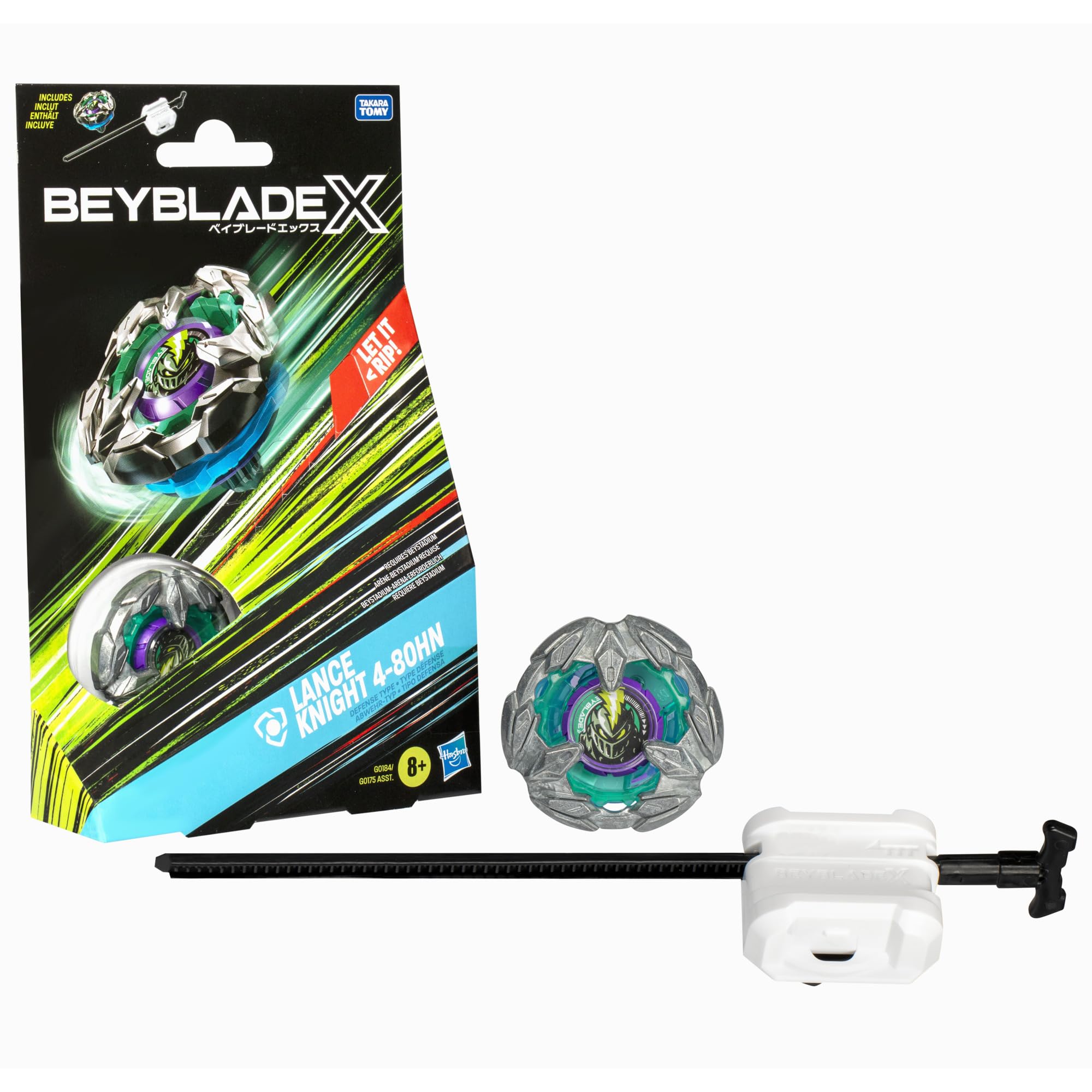Beyblade X Lance Knight 4-80HN Starter Pack Top and Launcher