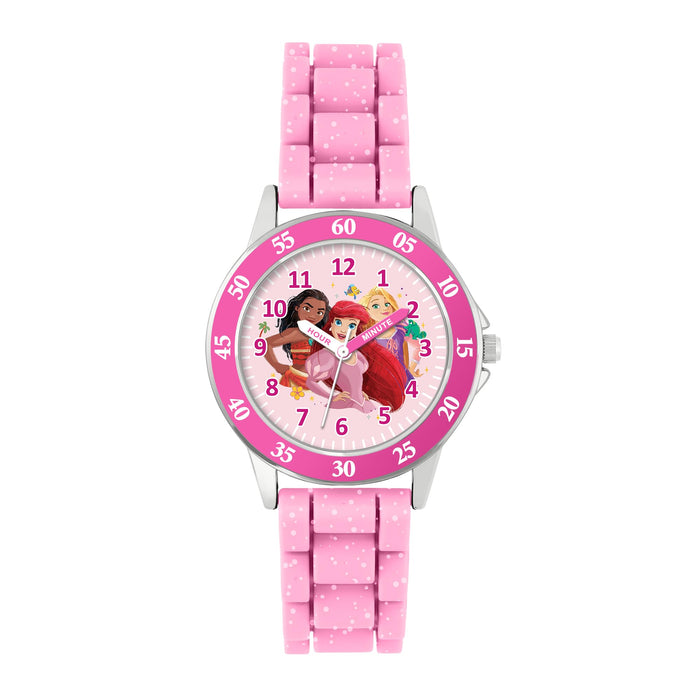 Disney Princess Pink Time Teacher Analogue Watch