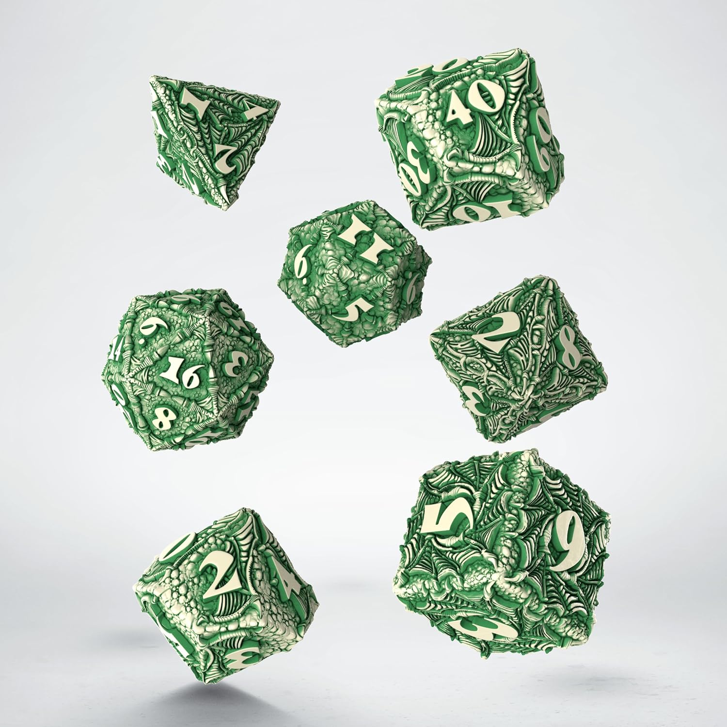 Q-Workshop Dracopolis Dice Set The Andean Longneck - Dice Accessory for Tabletop Board Card Games - for 1+ Players and Ages 14+