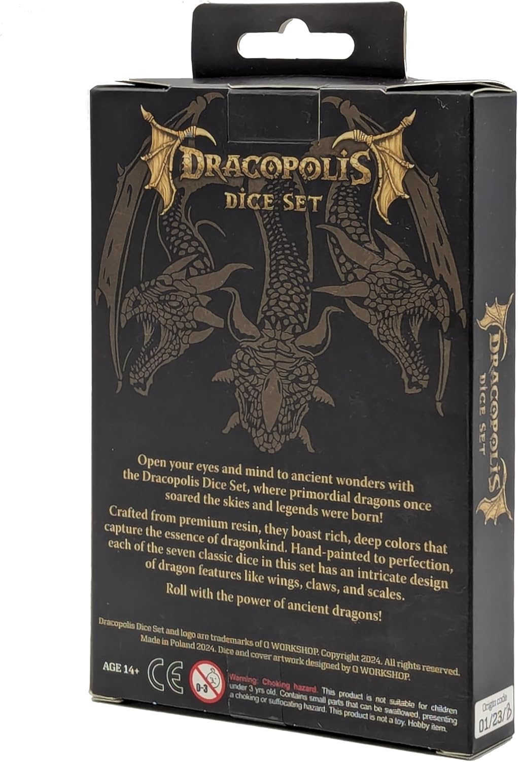 Q-Workshop Dracopolis Dice Set The Yuacatan Featherwing - Dice Accessory for Tabletop Board Card Games - for 1+ Players and Ages 14+