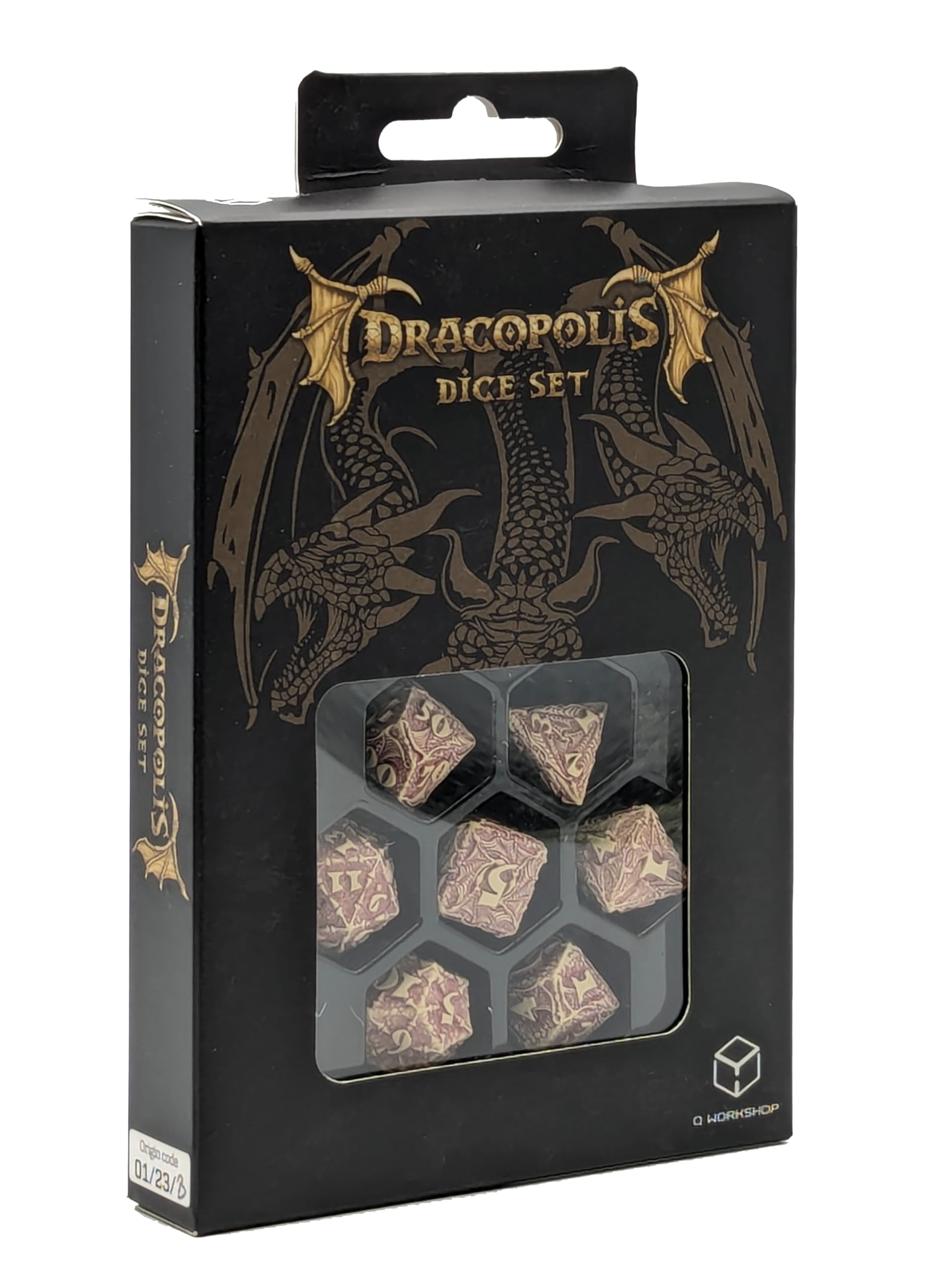 Q-Workshop Dracopolis Dice Set The Yuacatan Featherwing - Dice Accessory for Tabletop Board Card Games - for 1+ Players and Ages 14+