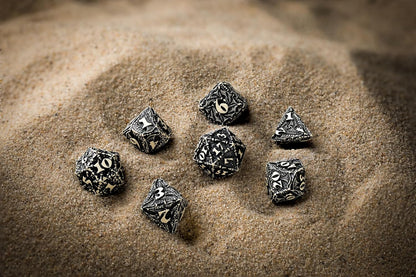 Q-Workshop Dracopolis Dice Set The Scandinavian Blackfang - Dice Accessory for Tabletop Board Card Games - for 1+ Players and Ages 14+