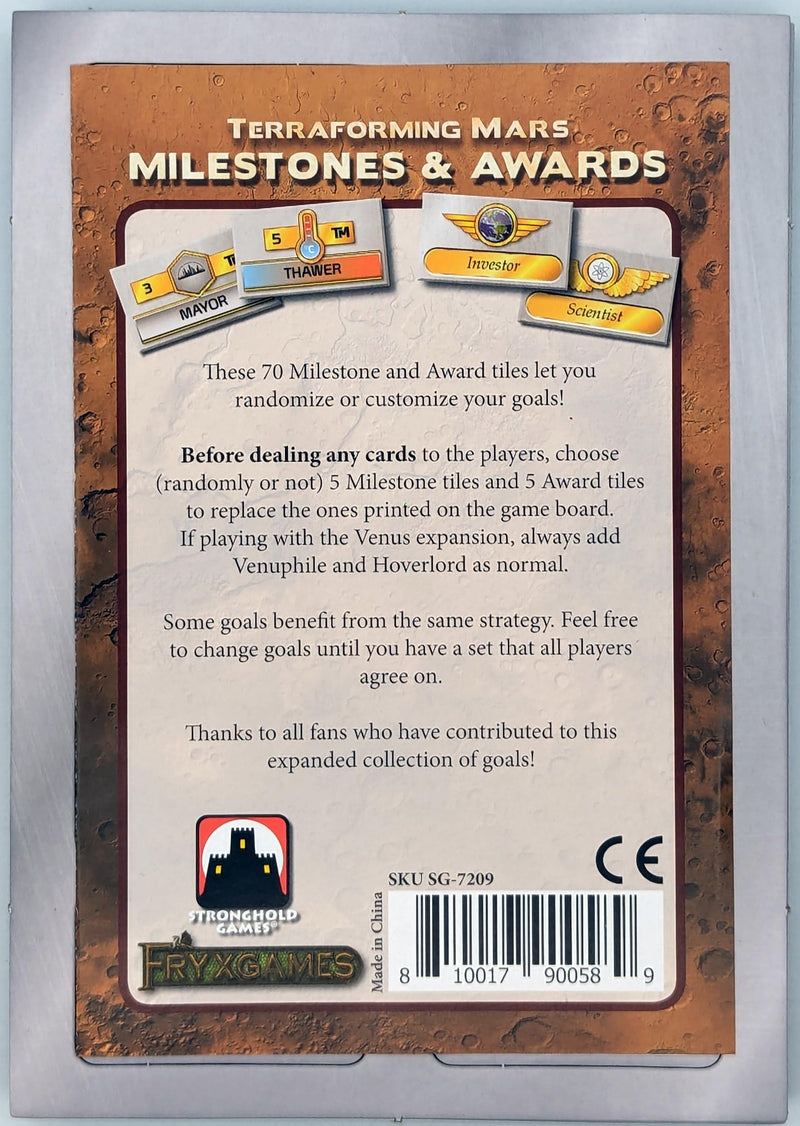 Terraforming Mars: Milestones And Awards Expansion