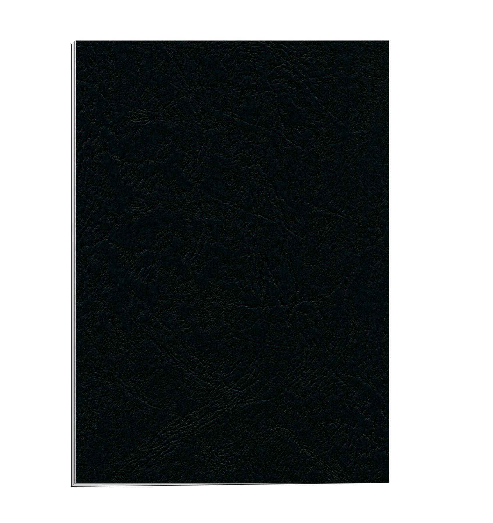 Fellowes 5373802 Deckblatt Delta A4 Lederstruktur, 25 Stück, schwarz