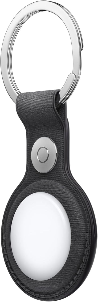 Apple - Case For Airtag - Microtwill, Stainless Steel - Black - For Iphone/Ipad/Ipod