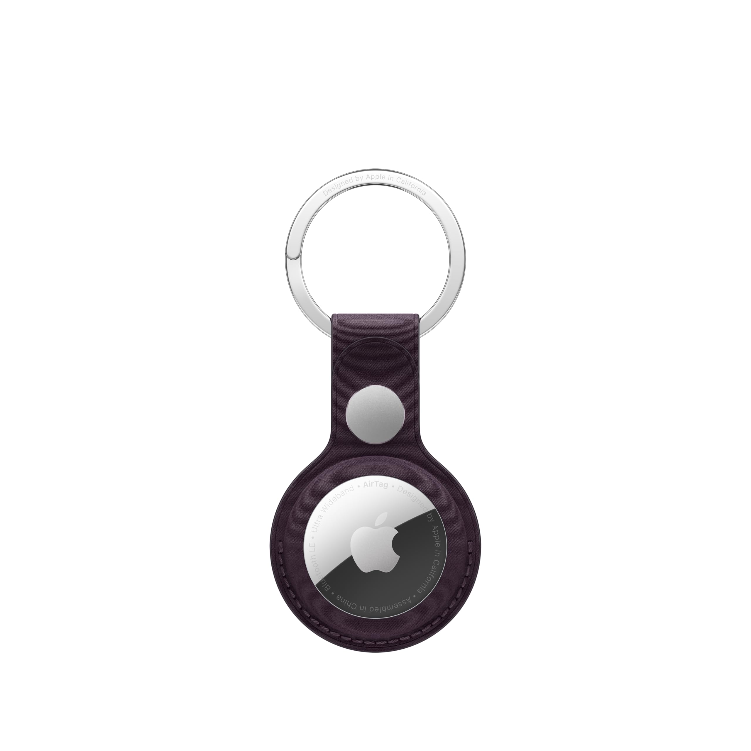 Apple - Case For Airtag - Microtwill, Stainless Steel - Blackberry
