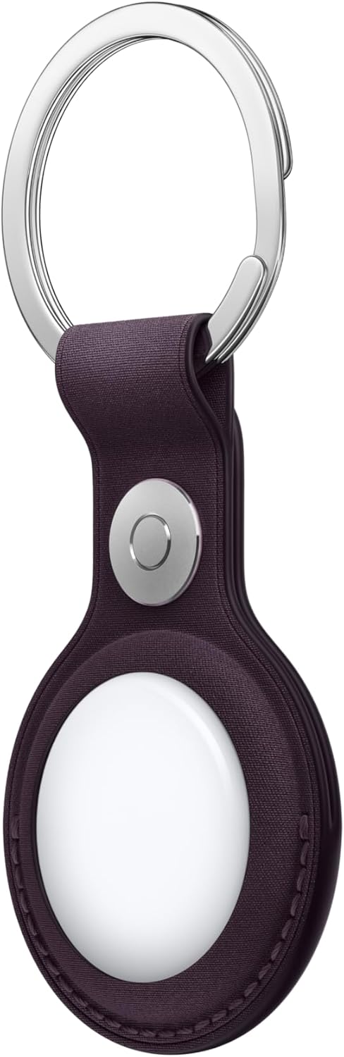 Apple - Case For Airtag - Microtwill, Stainless Steel - Blackberry