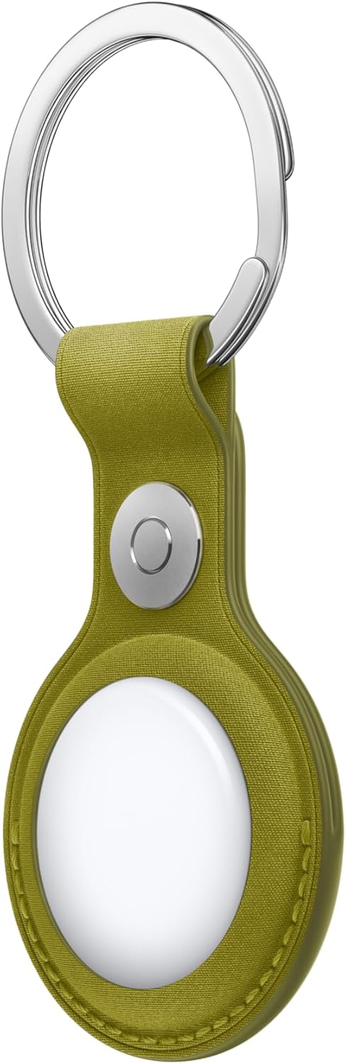 Apple - Case For Airtag - Microtwill, Stainless Steel - Chartreuse
