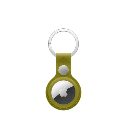 Apple - Case For Airtag - Microtwill, Stainless Steel - Chartreuse