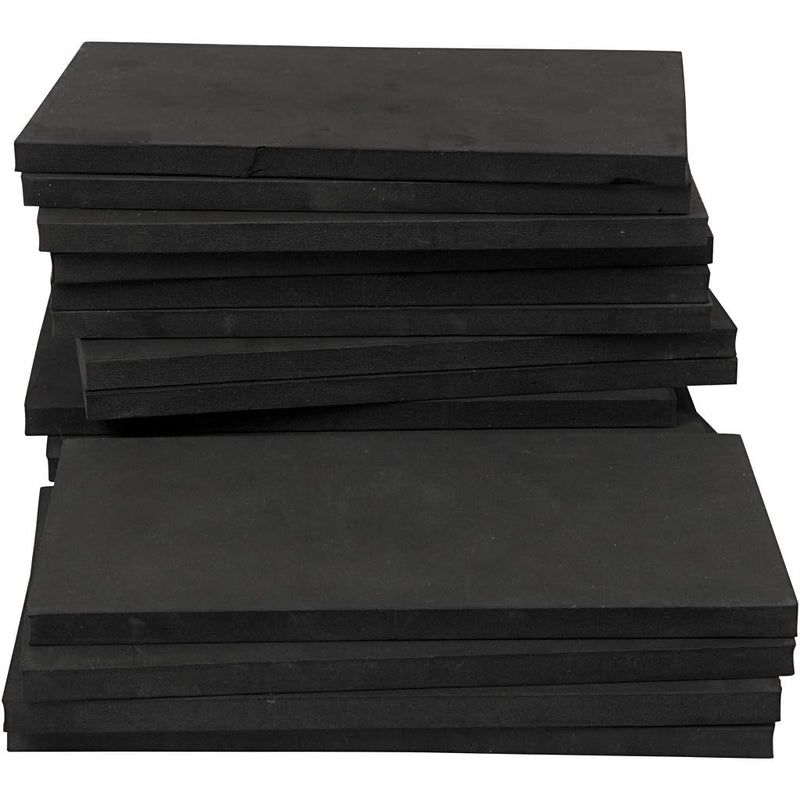 Platten F?r Fadenkunst Gr??e 20x12 Cm St?rke: 10 Mm 16 Stck. Schwarz