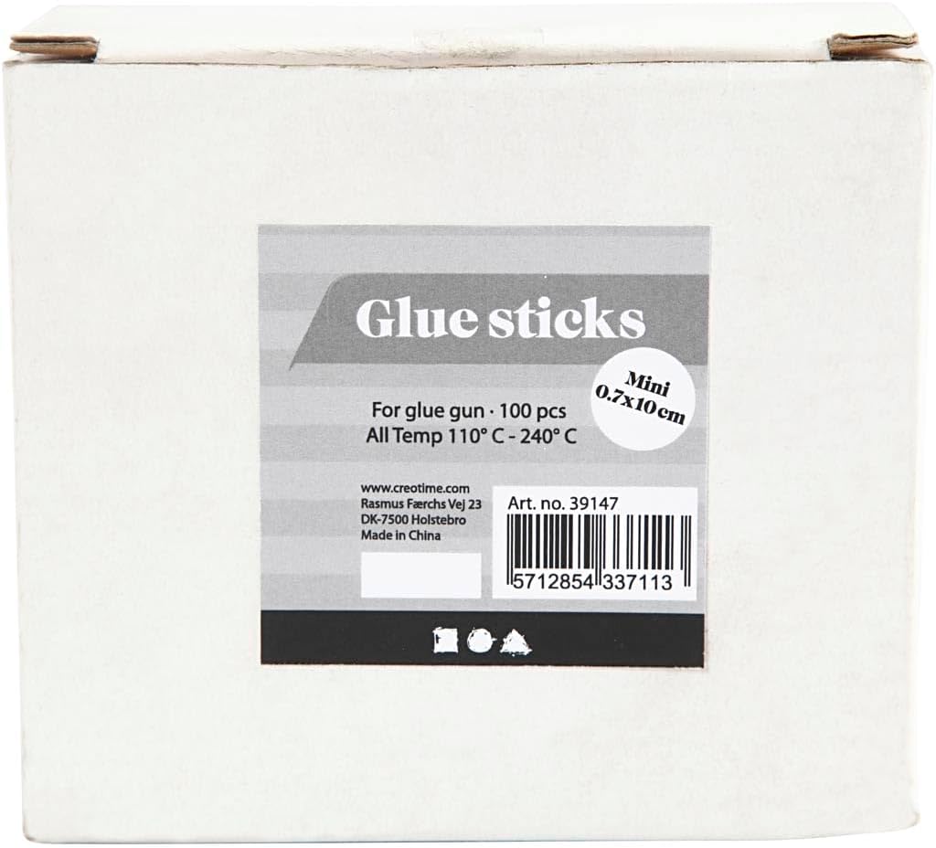 Hei?klebesticks - Sortiment D: 7 Mm L 10 Cm 100 Stck. Sortierte Farben