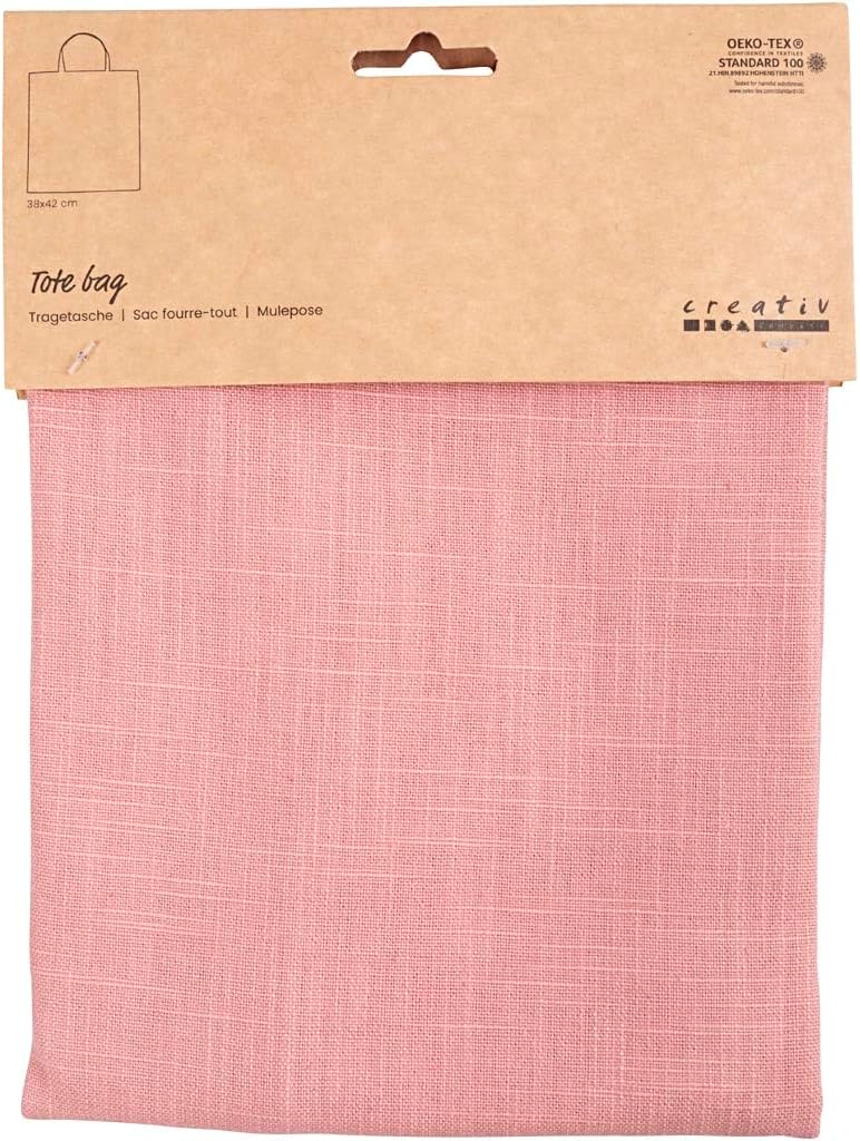 Creativ Company - Draagtas Katoen Roze 38x42cm