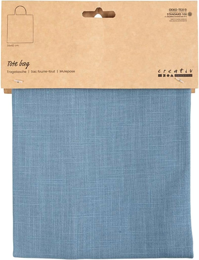 Creativ Company - Draagtas Pigeon Blue 38x42cm