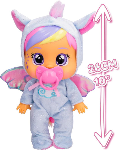 Cry Babies Loving Care Fantasy Jenna | Interaktive Puppe, die echte Tränen weint, einen Pyjama trägt und 3 Accessoires enthält - Spielzeug und Geschenk für Mädchen und Jungen