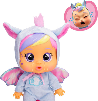 Cry Babies Loving Care Fantasy Jenna | Interaktive Puppe, die echte Tränen weint, einen Pyjama trägt und 3 Accessoires enthält - Spielzeug und Geschenk für Mädchen und Jungen