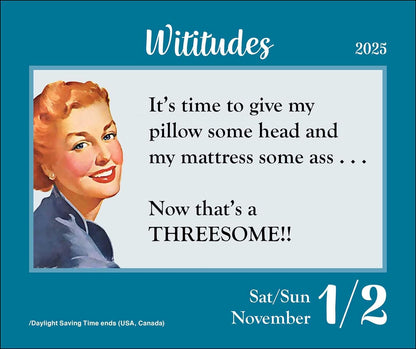 Wititudes 2025 Day-to-Day Calendar: Revenge Is Beneath Me, But Accidents Happen
