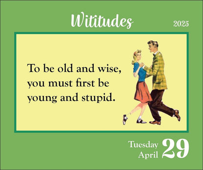 Wititudes 2025 Day-to-Day Calendar: Revenge Is Beneath Me, But Accidents Happen