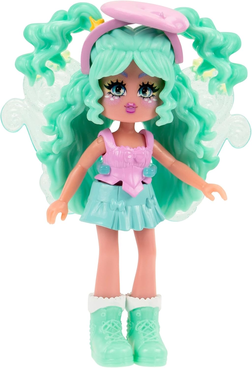Royale High 3” School Spirit Fashion Pack: Art - Light Series 1-1 Figure with 15 Accessories - Wings Become Rings - Virtual Item Code Included - Ages 5+