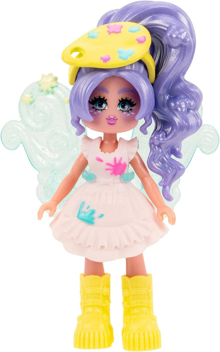 Royale High 3” School Spirit Fashion Pack: Art - Light Series 1-1 Figure with 15 Accessories - Wings Become Rings - Virtual Item Code Included - Ages 5+