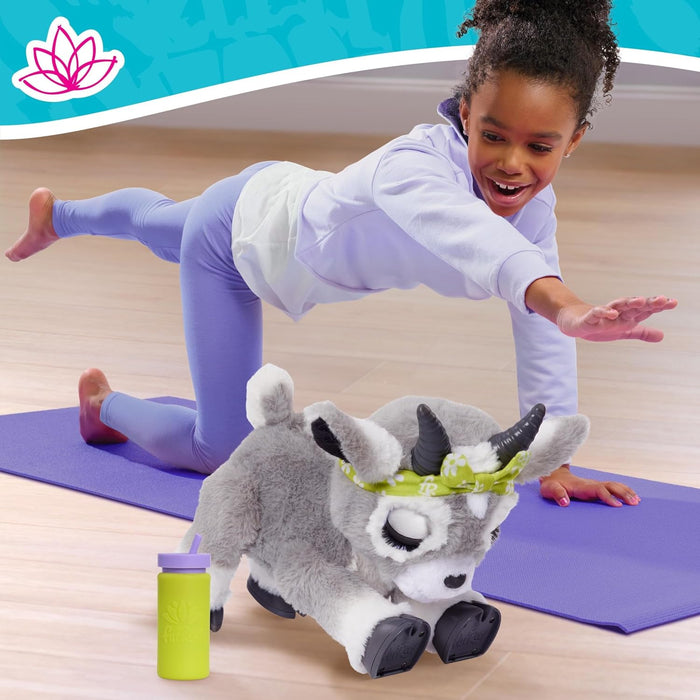 Just Play Jouet interactif Daisy, la chèvre pour Le Yoga, de FurReal, chèvre en Peluche de 29 cm de Haut avec Fonctions sonores, Jouets pour Enfants de 4 Ans et Plus