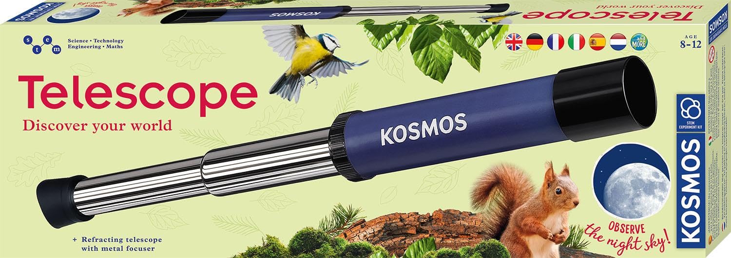 Kosmos- Telescopio My Discovery Caja de experimentación, Multicolor, Mittel (617080