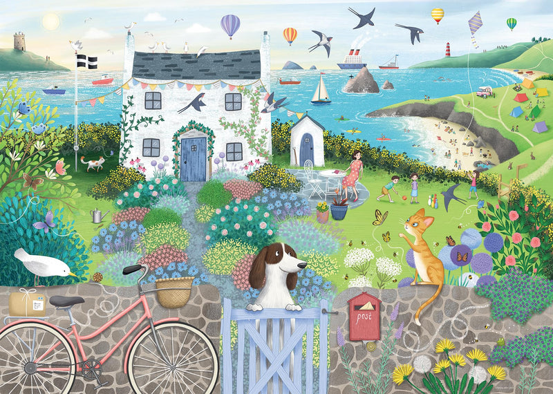 Ravensburger Puzzle 12001104 - Küstendorf - 1000 Teile Puzzle für Erwachsene und Kinder ab 14 Jahren, England-Puzzle