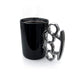 Knuckle Duster Mok (Zwart/Zilver