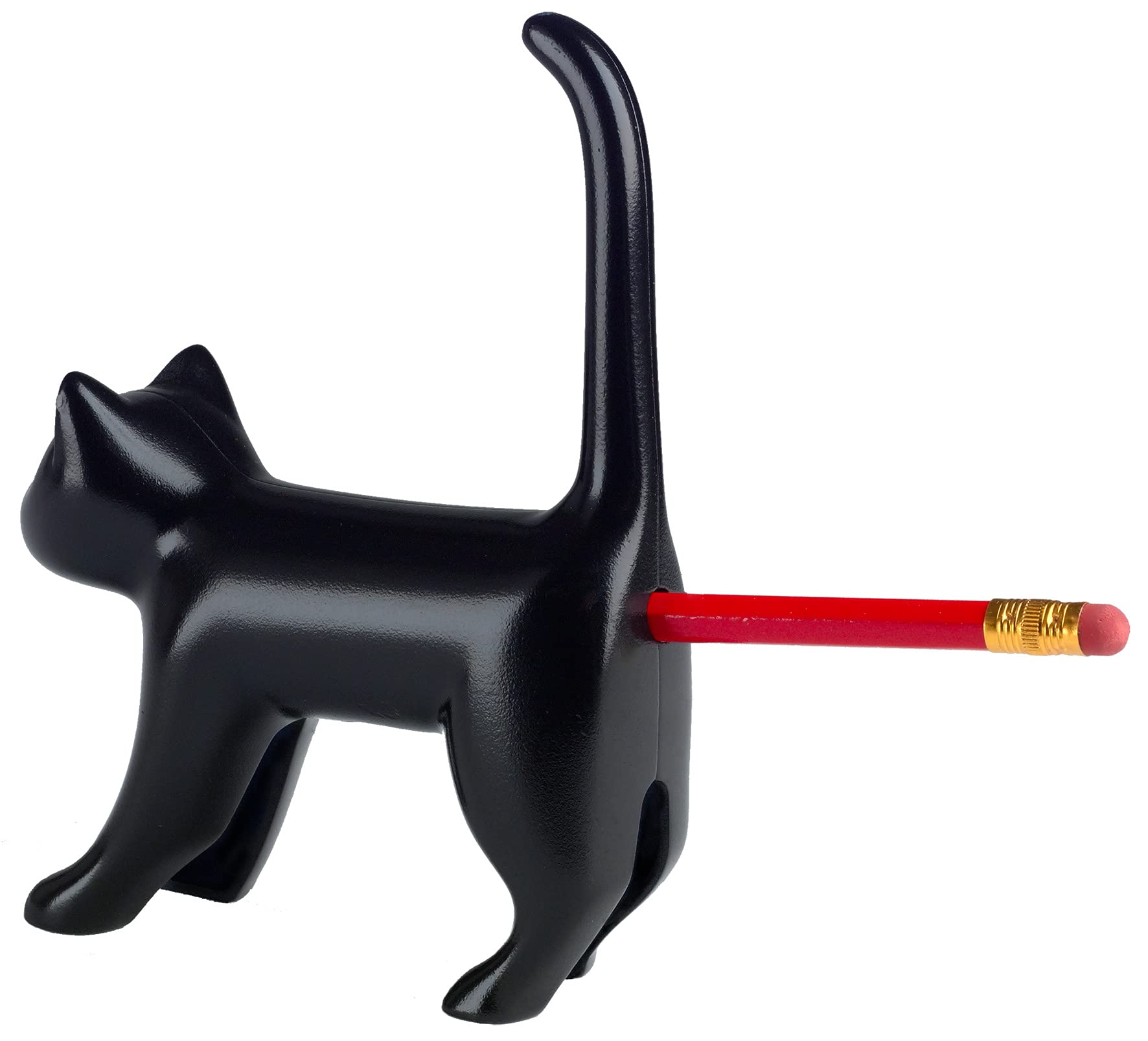 Winkee - Pencil Sharpener - Sharp End Cat Black With Sound - Black