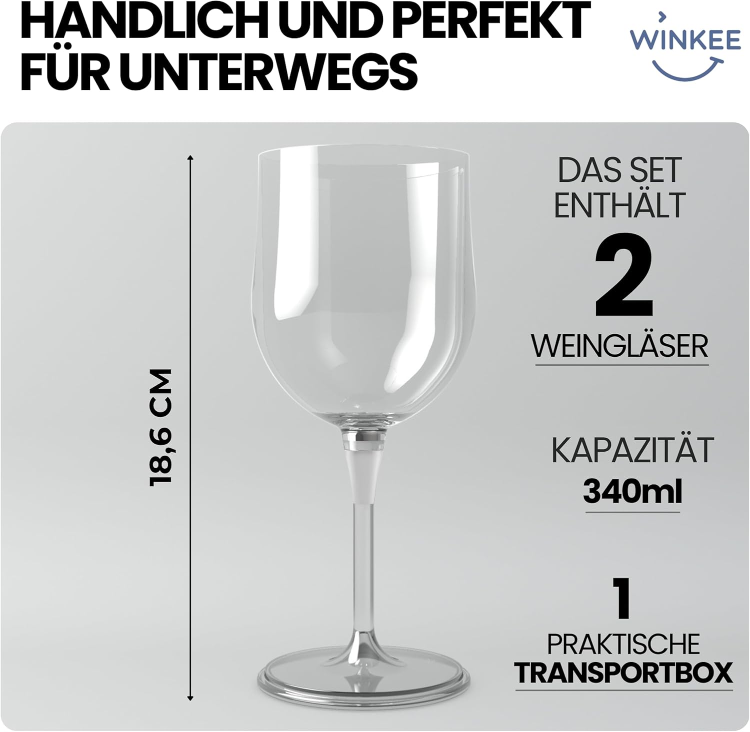 Winkee - Wine Glass - Outdoor - Set Of 2