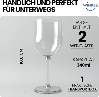 Winkee - Wine Glass - Outdoor - Set Of 2