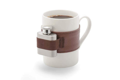 Winkee - Koffiemok met schot | De koffiepot met heupfles | Café correcto beker | koffiemok voor speciale koffie | papa koffiemok | cadeau voor Vaderdag, verjaardag, herentour