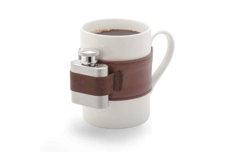 Winkee - Koffiemok met schot | De koffiepot met heupfles | Café correcto beker | koffiemok voor speciale koffie | papa koffiemok | cadeau voor Vaderdag, verjaardag, herentour